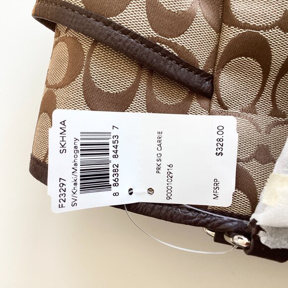 NWT Coach F23297 Park Signature Carrie Tote Bag - Picture 8 of 12